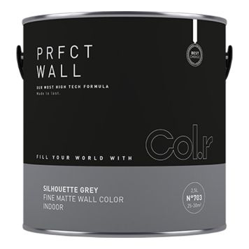 VEGGMALING COL.R PRFCT WALL NO.703 SILHOUETTE GREY 2,5L