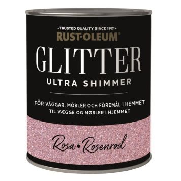 GLIMMERMALING  RUST-OLEUM ULTRA SHIMMER ROSA GULL 750 ML