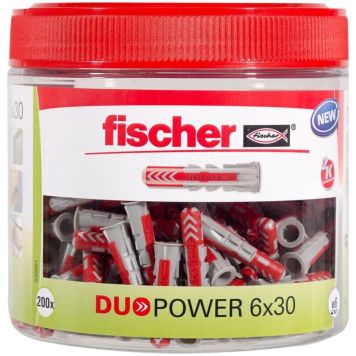 UNIVERSALPLUGG FISCHER 6X30MM 200STK