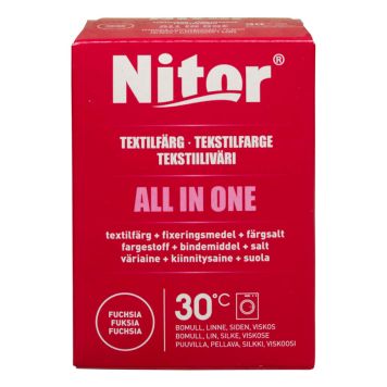 TEKSTILFARGE NITOR ALL IN ONE FUCHSIA