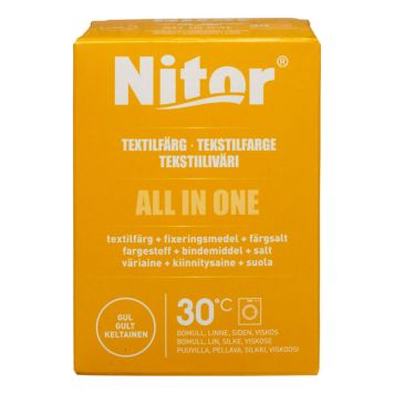 TEKSTILFARGE NITOR ALL IN ONE GUL