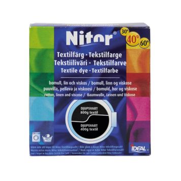 TEKSTILFARGE NITOR DYPSVART 13