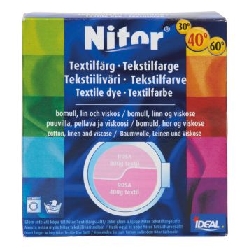 TEKSTILFARGE NITOR ROSA 31