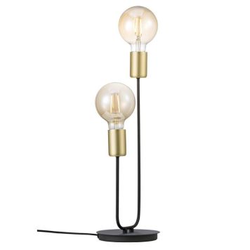 BORDLAMPE NORDLUX JOSEFINE SVART/MESSING