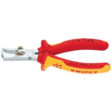 AVISOLERINGSTANG MED KABELSAKS KNIPEX RØD/GUL 160MM