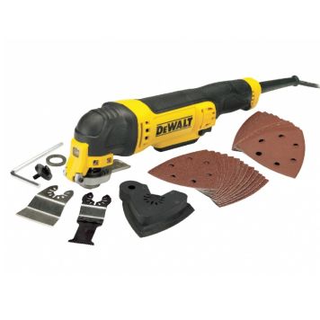 MULTIMASKIN DEWALT DWE315-QS MED TILBEHØR 300W ELDREVET