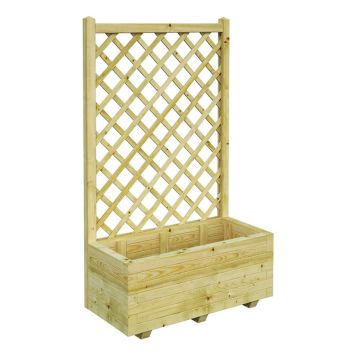 BLOMSTERKASSE PALMAKO MED ESPALIER 80X40CM