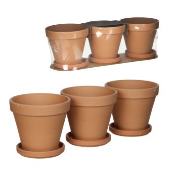 UTEPOTTE EDELMAN M/FAT 13,5CM TERRACOTTA 3PK