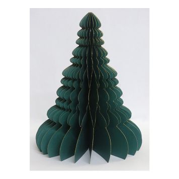 JULEDEKORASJON HONEY COMB TREE 30CM MØRKEGRØNN