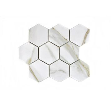 MOSAIKK HEXAGON CALACATTA 25,6X29,5CM