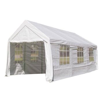 PARTYTELT SUNFUN MARBELLA MED VINDUER 3X6M OFFWHITE