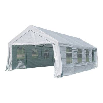 PARTYTELT SUNFUN MADRID MED VINDUER 4X8 OFF-WHITE