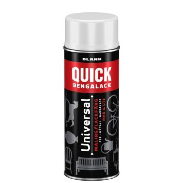 SPRAY QUICK BENGALACK UNIVERSAL HVIT BLANK 400ML