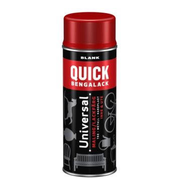 SPRAY QUICK BENGALACK UNIVERSAL SIGNALRØD BLANK 400ML