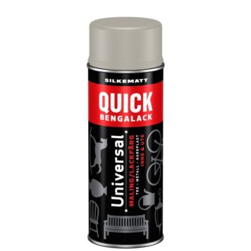 SPRAY QUICK BENGALACK UNIVERSAL RIDDERGRÅ SILKEMATT 400ML