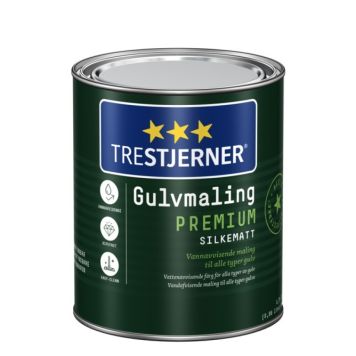 GULVMALING TRESTJERNER PREM HVIT-BASE 0,68L