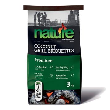 GRILLBRIKETTER NATURE PREMIUM KOKOS 3 KG