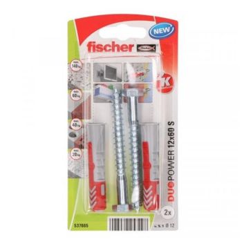 UNIVERSALPLUGG FISCHER DUOPOWER 12X60MM 2-STK