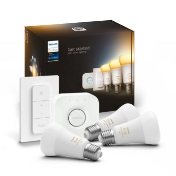 STARTPAKKE PHILIPS HUE A60 WA E27 8W 3-PK