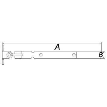 UTSTIKKER PN BESLAG DESIGN MED TAPP 315MM