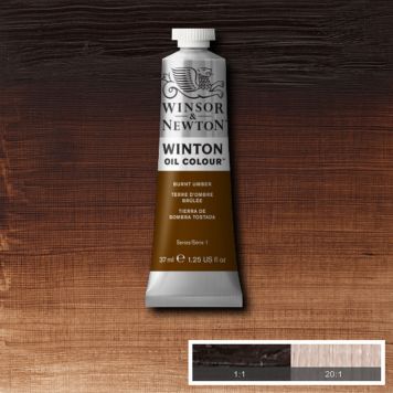 OLJEFARGE WINSOR & NEWTON WINTON NR 076 BRENT UMBRA 37ML