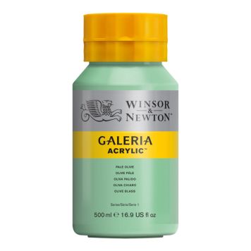 AKRYLFARGE W&N GALERIA NR 435 PALE OLIVEN 500ML