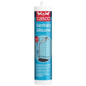 SILIKON CASCO SANITARY SVART 300ML                              