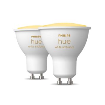 SPOT  PHILIPS HUE WA 2-PAK 4.2W GU10