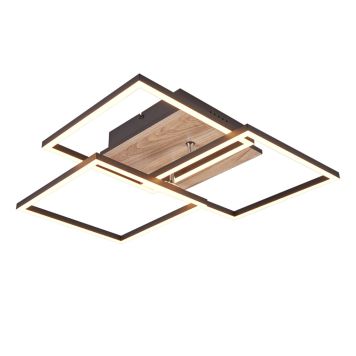 PLAFOND TRIO MOBILE  LED FJERNSTYRT SVART