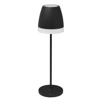 BORDSLAMPE LORIA OPPLADBAR SVART