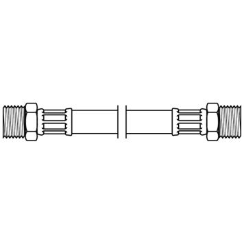 TILSLUTNINGSSLANGE NEOPERL DN8 MXM 1/2"X1/2" 50CM