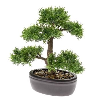 KUNSTIG PLANTE CEDAR BONSAI 32CM