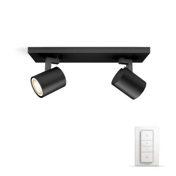 SPOTSKINNE PHILIPS HUE RUNNER BAR/TUBE 2 SVART