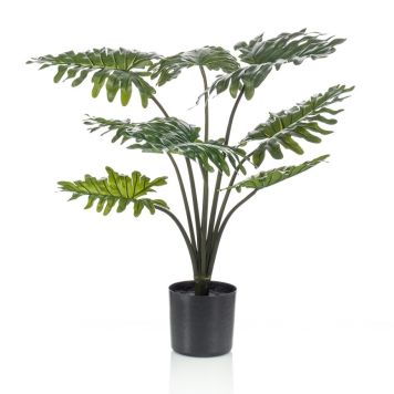 KUNSTIG PLANTE EMERALD PHILODENDRON I POTTE 80CM