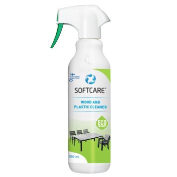 RENGJØRINGSMIDDEL SOFTCARE TRE OG PLAST 500 ML