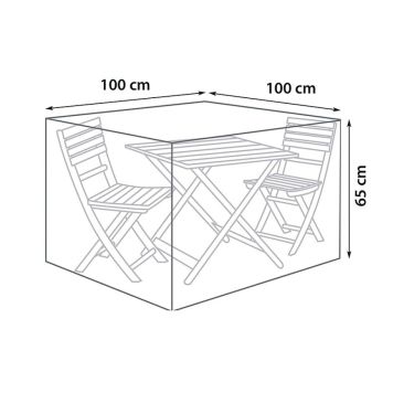 MØBELTREKK SUNFUN CAFESET Ø100CM