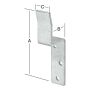 VINKEL VORMANN LOCK BRACKET 160X37X30MM GALVANISERT