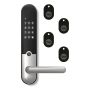 LÅSESETT YALE DOORMAN L3 KEYTAG+ BR.STEEL MED CONNECT