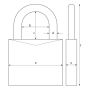 HENGELÅS ABUS 64TI/40 HB63 TITALIUM