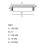 SKUFFEHÅNDTAK BESLAGSBODEN BV6171 128MM POLERT MESSING