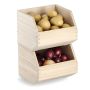 OPPBEVARINGSBOKS ZELLER TRE BEIGE 20,5X18,5X15,5CM