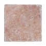 NATURSTEIN TRAVERTINE ROSSO MARMOR 10X10CM 0.5M²/PK