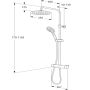 TAKDUSJSETT GUSTAVSBERG ESTETIC ROUND SVART MATT CC150