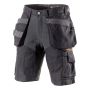 ARBEIDSSHORTS L.BRADOR 1495PB SVART 46    