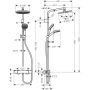 TAKDUSJSETT HANSGROHE CROMETTA S240 150CC