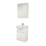 BADEROMSMØBEL BATH DELUXE BOSTON 50CM HVIT HØYBLANK