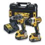 VERKTØYPAKKE DEWALT DCK268P2T-QW BORMASKIN+SLAGSKRUTREKKER 1