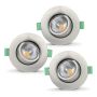 DOWNLIGHT ECOLITE MAGO 3000K 3PK BØRSTET STÅL