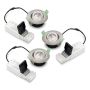 DOWNLIGHT ECOLITE PRIA DIM-TO-WARM 3PK BØRSTET STÅL