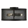 TAKLAMPE SEARCHLIGHT FISHNET 3L PLAFOND SVART